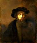 Rembrandt - A Bearded Man in a Cap